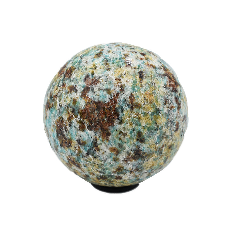 Sfera in Amazzonite con Rubino