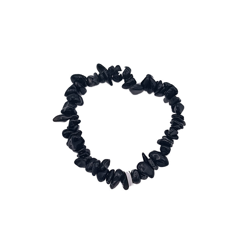 Bracciale in chips di Ossidiana Nera