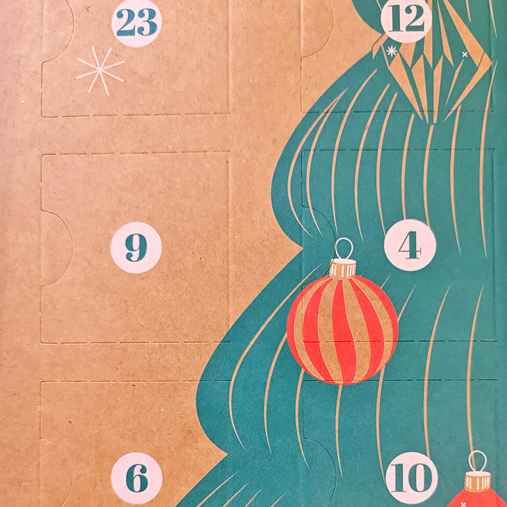 Calendario Avvento in cartone personalizzabile