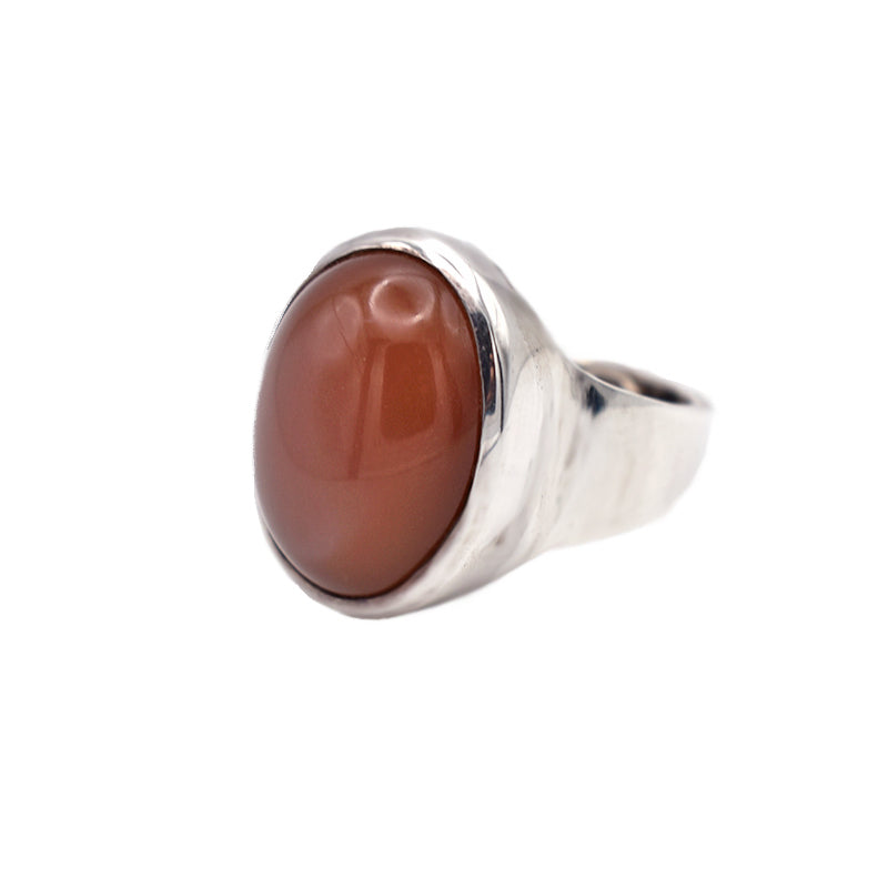 Anello in argento 925 con Adularia