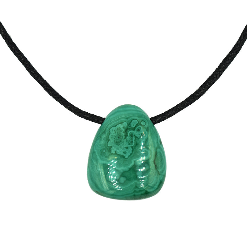 Collana con ciondolo in Malachite