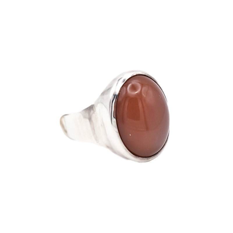 Anello in argento 925 con Adularia