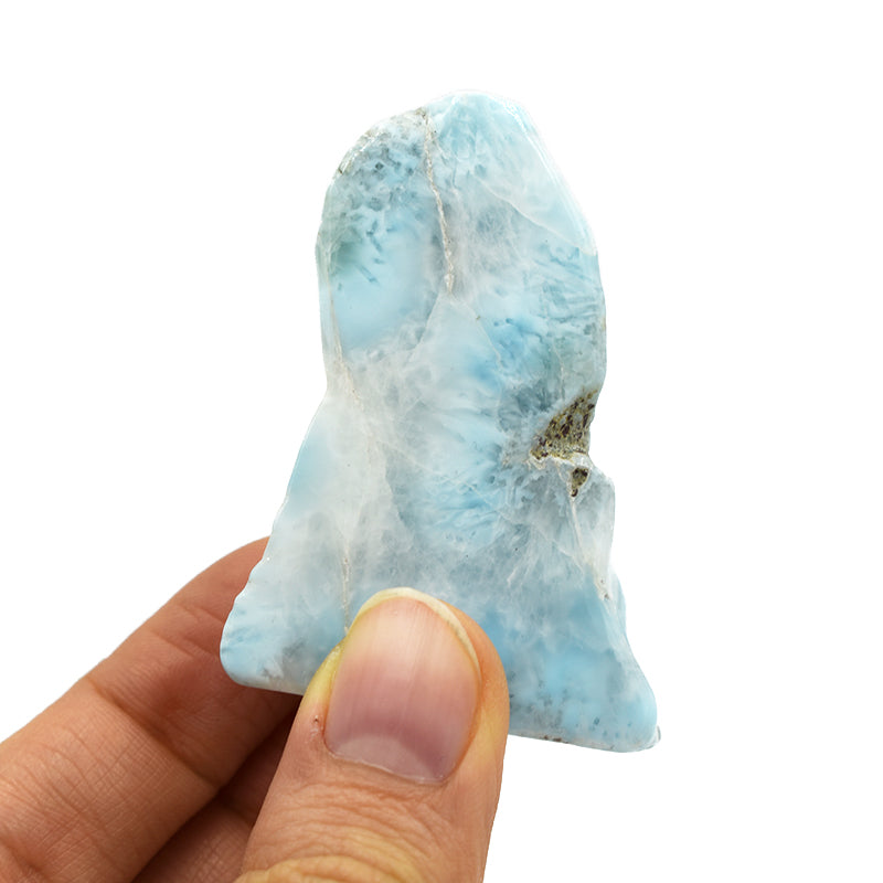 Pezzo di Larimar burattato