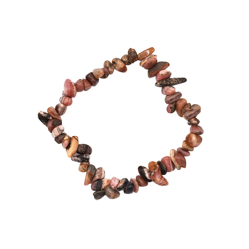Bracciale in chips di Rodocrosite