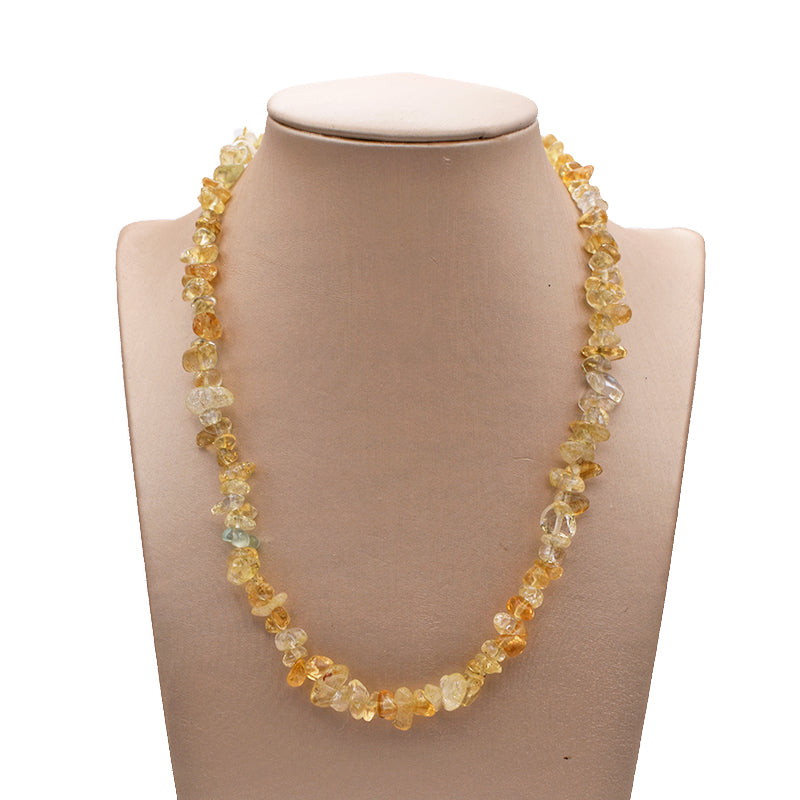 Collana in chips di Quarzo Citrino