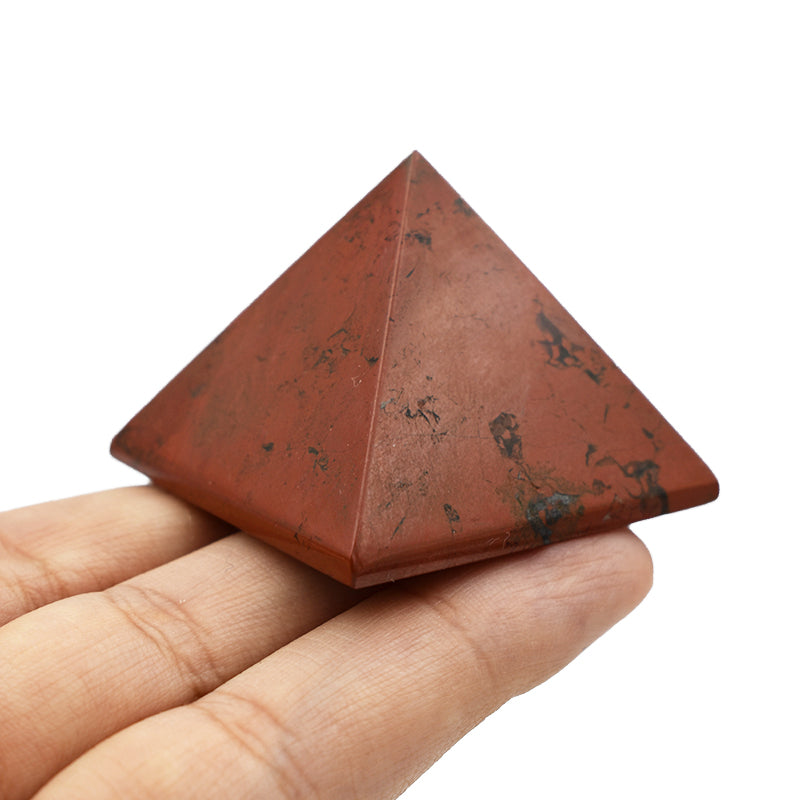 Piramide in Diaspro Rosso