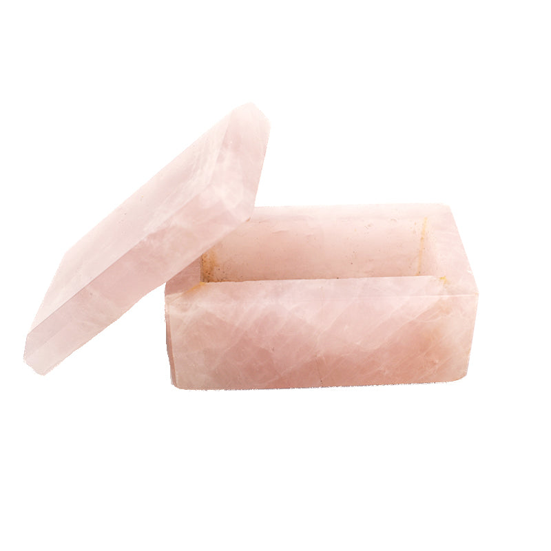 Scatola portaoggetti in Quarzo Rosa