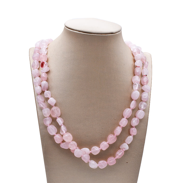 Collana in Quarzo Rosa