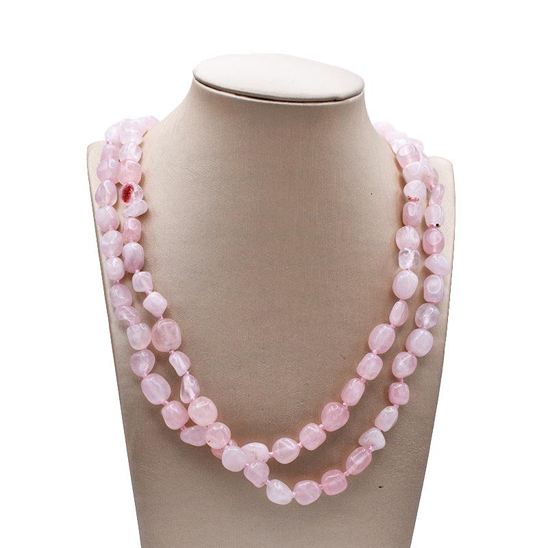 Collana in Quarzo Rosa