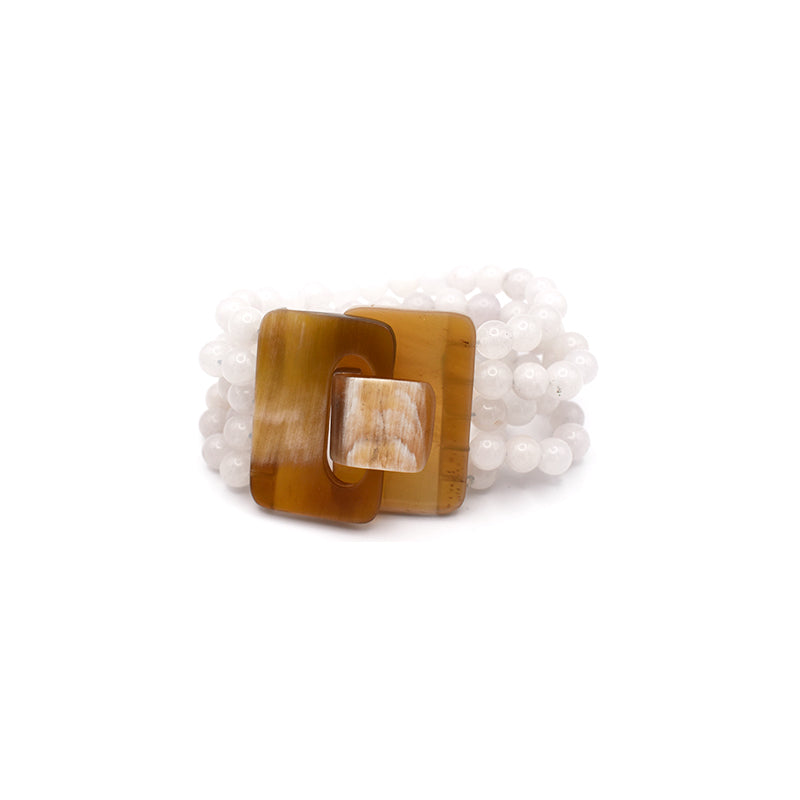 Bracciale in Agata Bianca