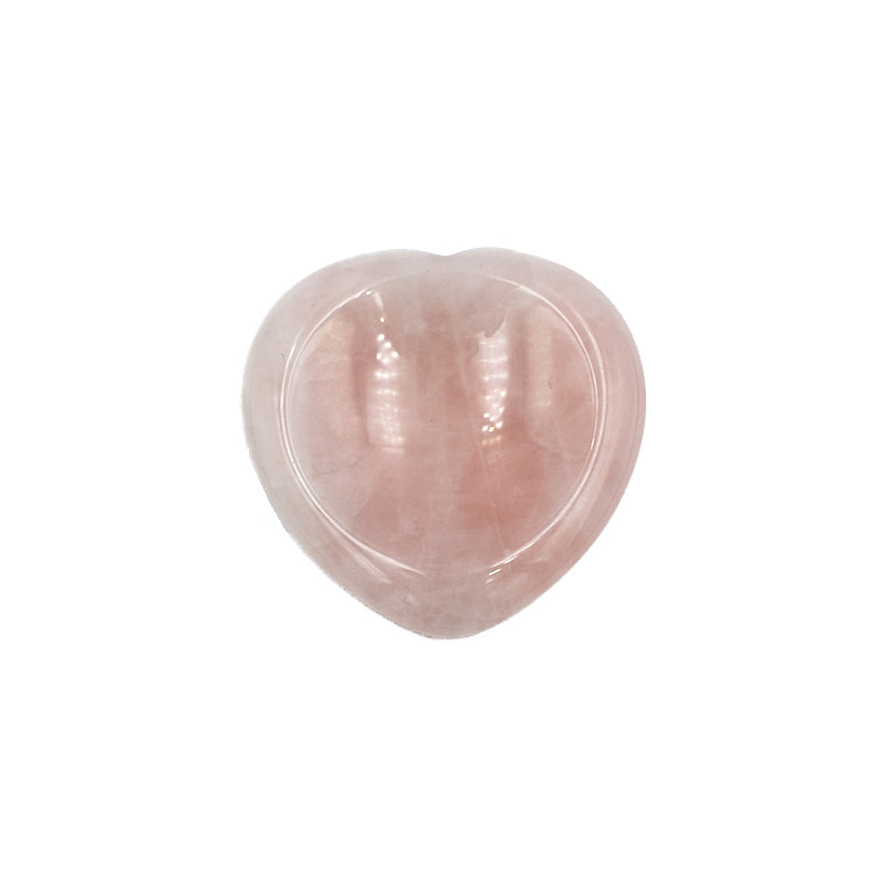 Cuore con incavo in Quarzo Rosa