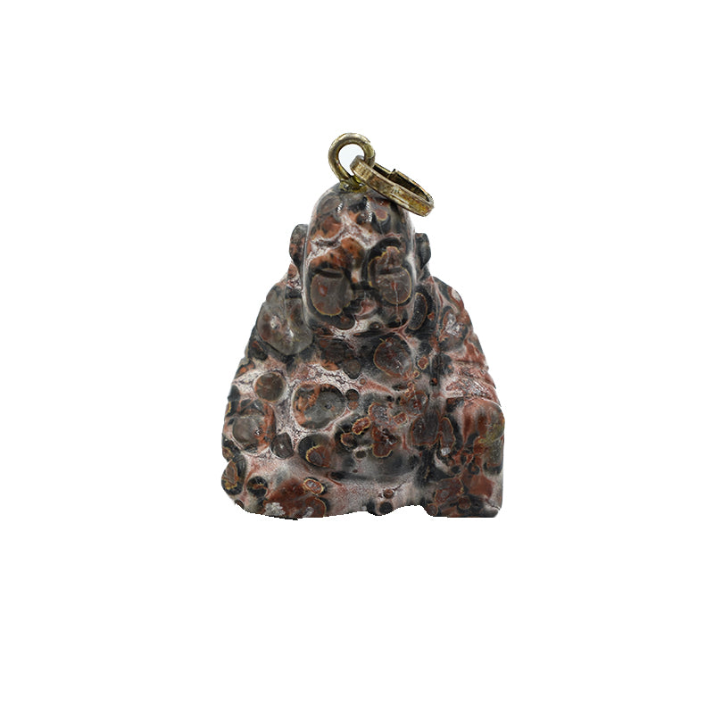 Ciondolo Buddha in Leopard Skin