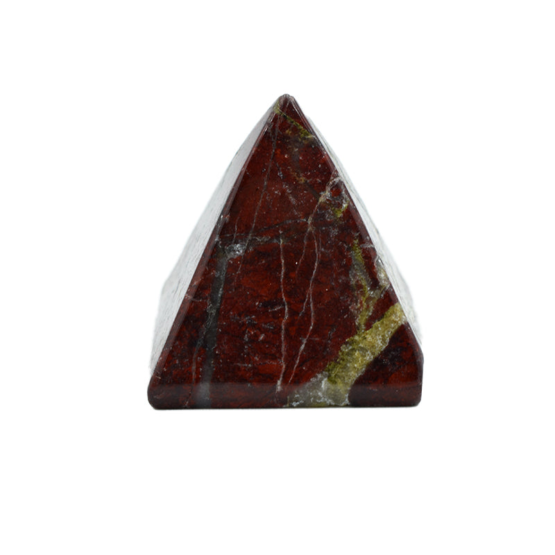 Piramide in Diaspro Rosso Variegato