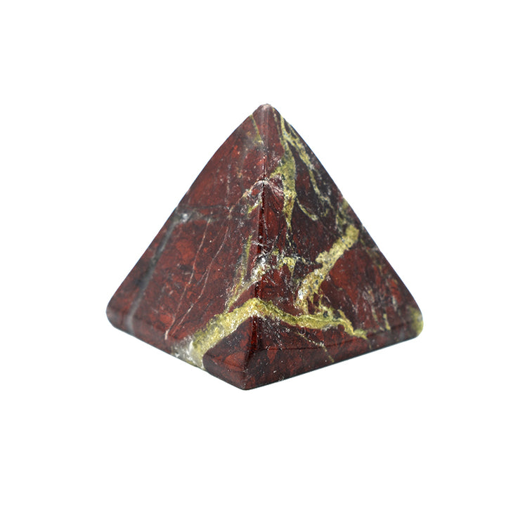 Piramide in Diaspro Rosso Variegato