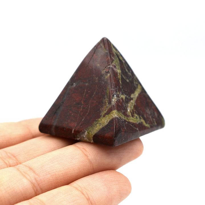 Piramide in Diaspro Rosso Variegato