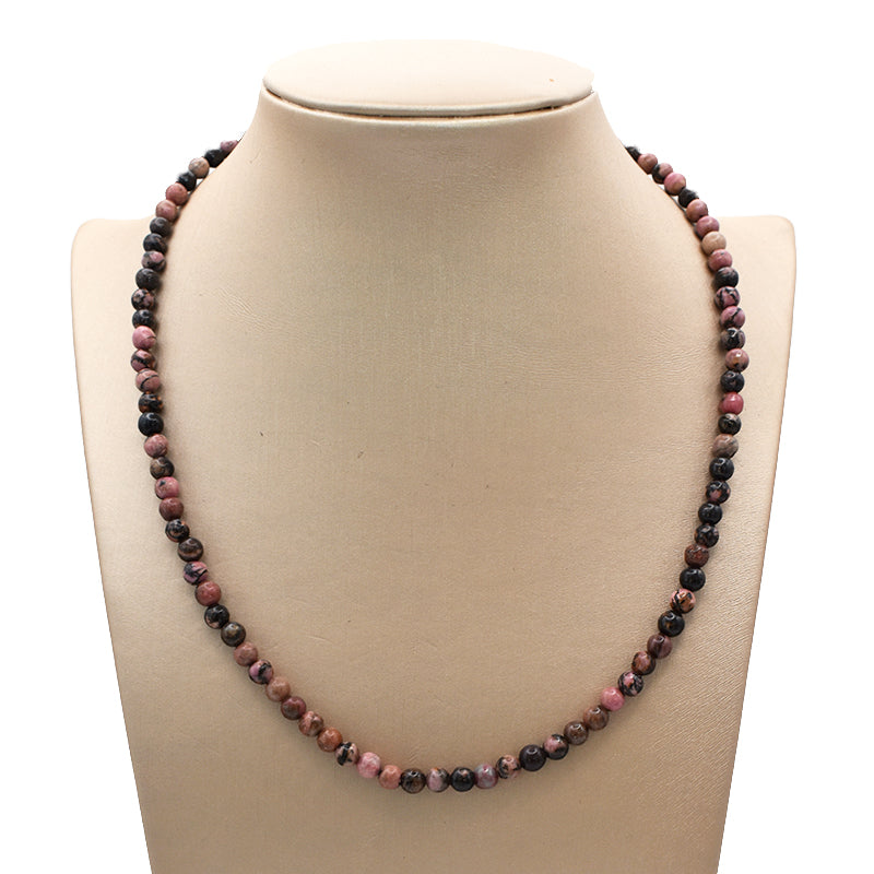 Collana in Rodonite