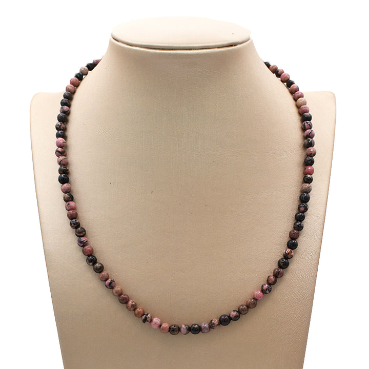 Collana in Rodonite