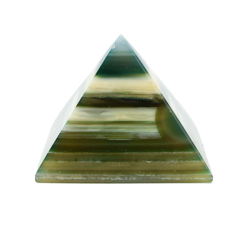 Piramide in Agata Verde