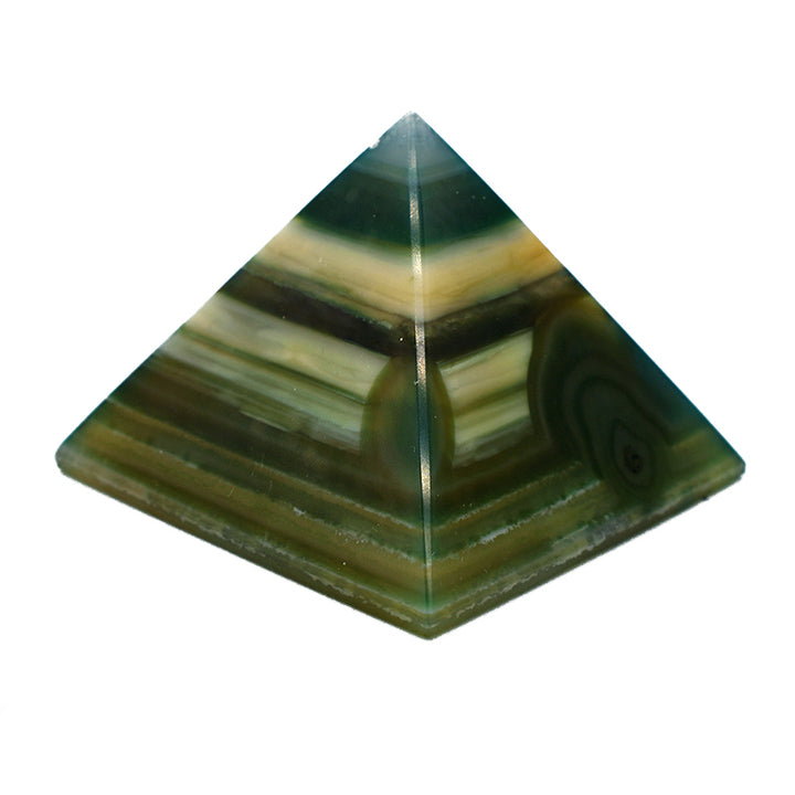 Piramide in Agata Verde