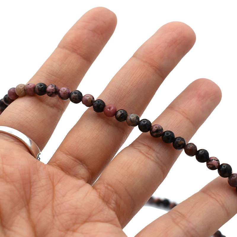 Collana in Rodonite
