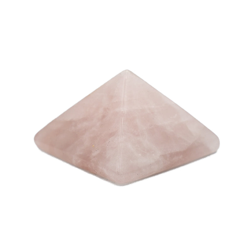 Piramide in Quarzo Rosa