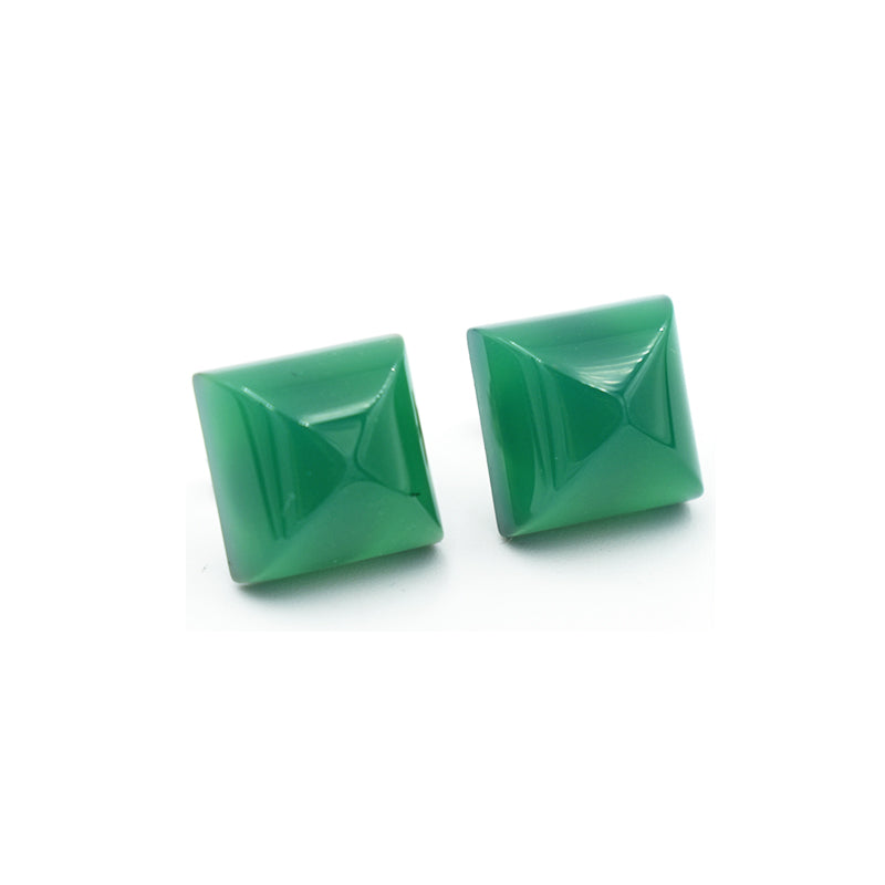 Orecchini in Agata Verde
