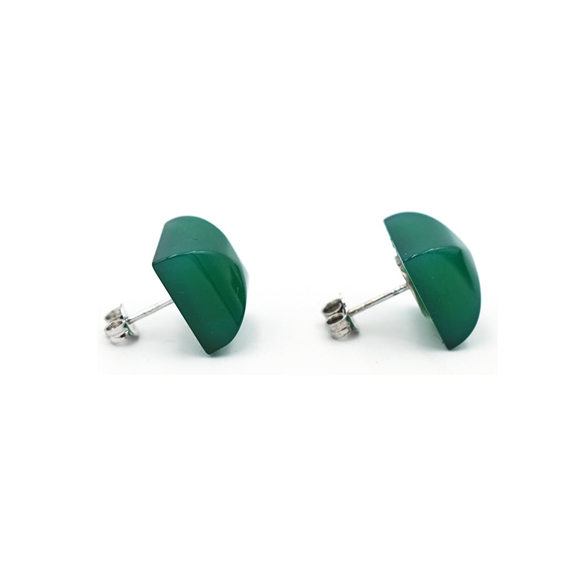 Orecchini in Agata Verde