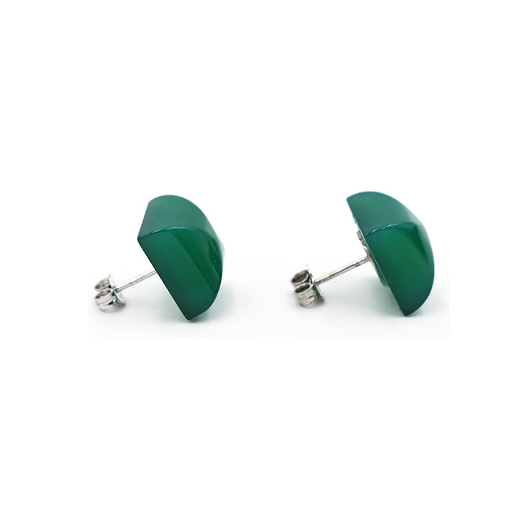 Orecchini in Agata Verde