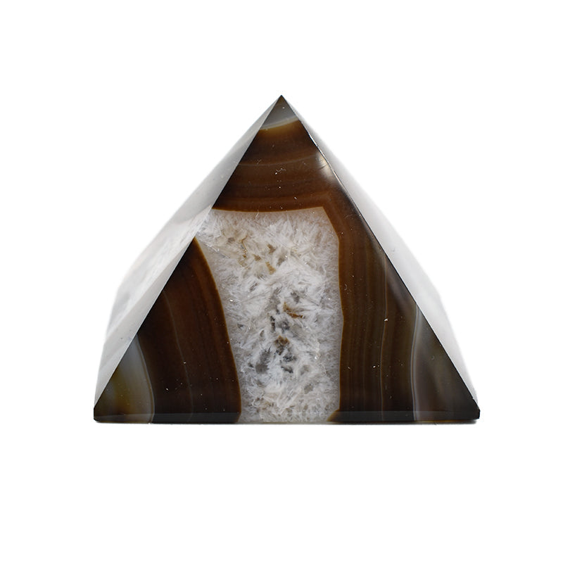 Piramide in Agata Marrone