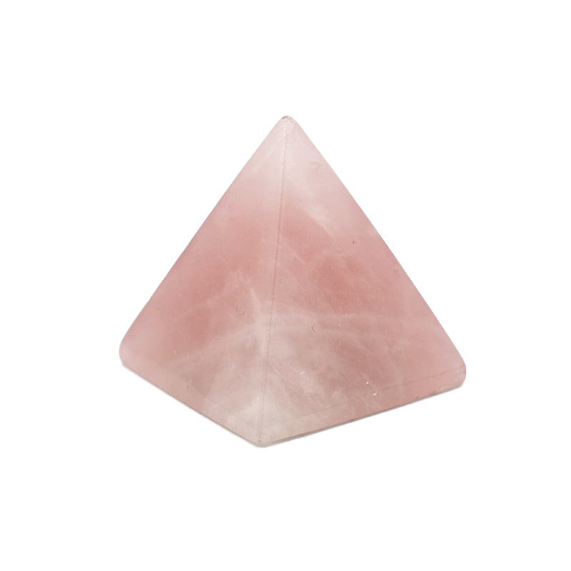 Piramide in Quarzo Rosa