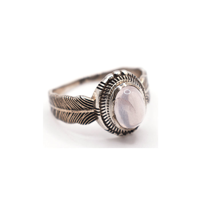 Anello in argento 925 con Quarzo Rosa