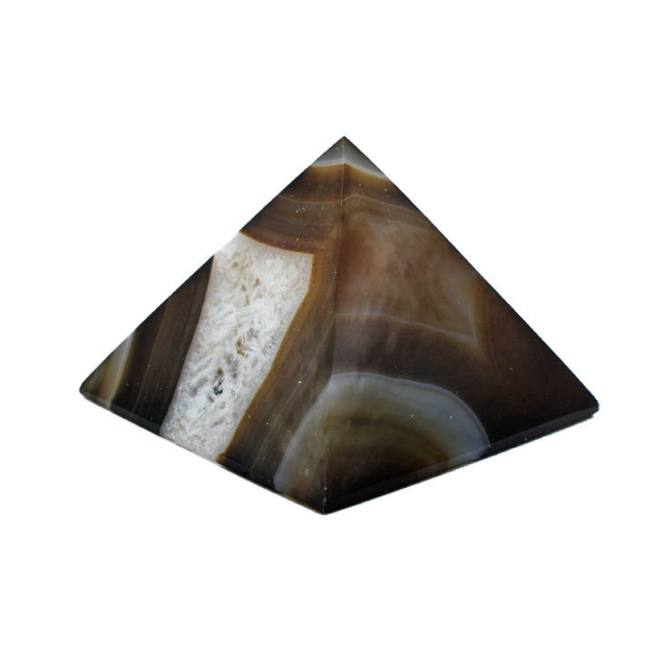 Piramide in Agata Marrone