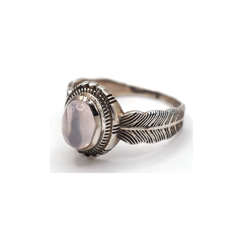 Anello in argento 925 con Quarzo Rosa