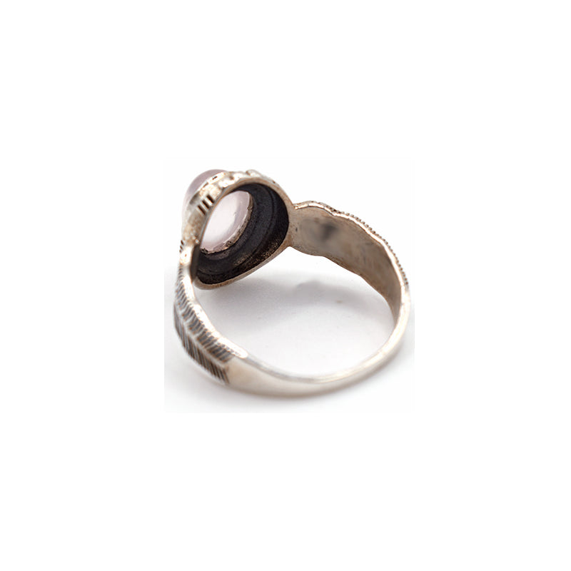 Anello in argento 925 con Quarzo Rosa