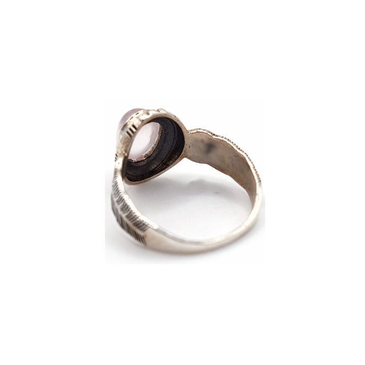 Anello in argento 925 con Quarzo Rosa