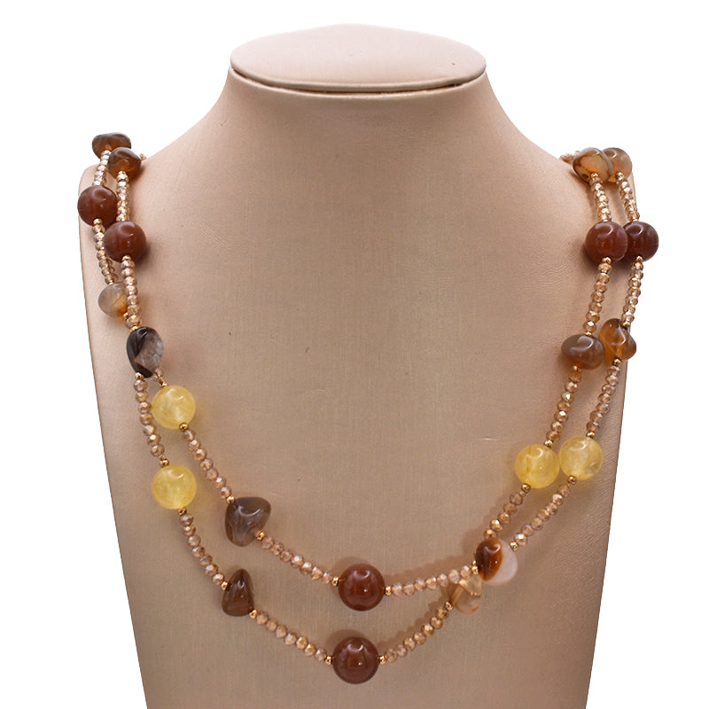 Collana in Agate miste