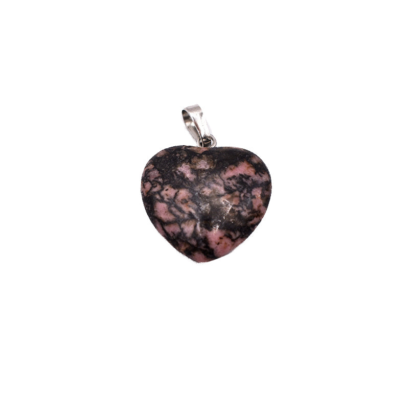 Ciondolo cuore in Rodonite