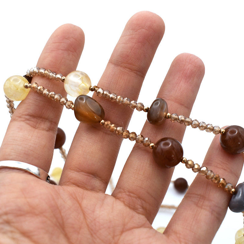 Collana in Agate miste