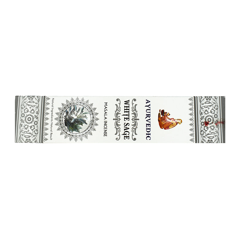 Incenso Ayurvedic White Sage 15gr (Salvia Bianca)
