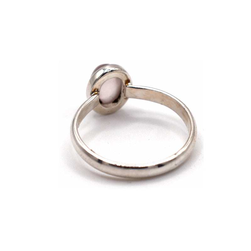 Anello in argento 925 con Quarzo Rosa