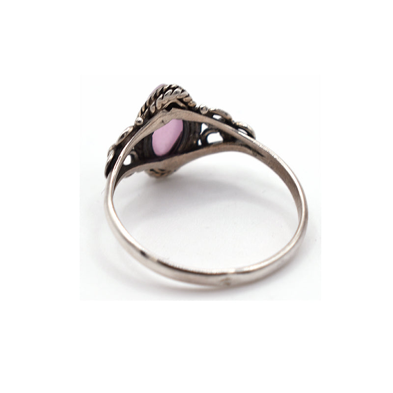 Anello in argento 925 con Quarzo Rosa