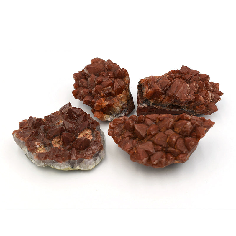 Drusa in Quarzo Ematoide