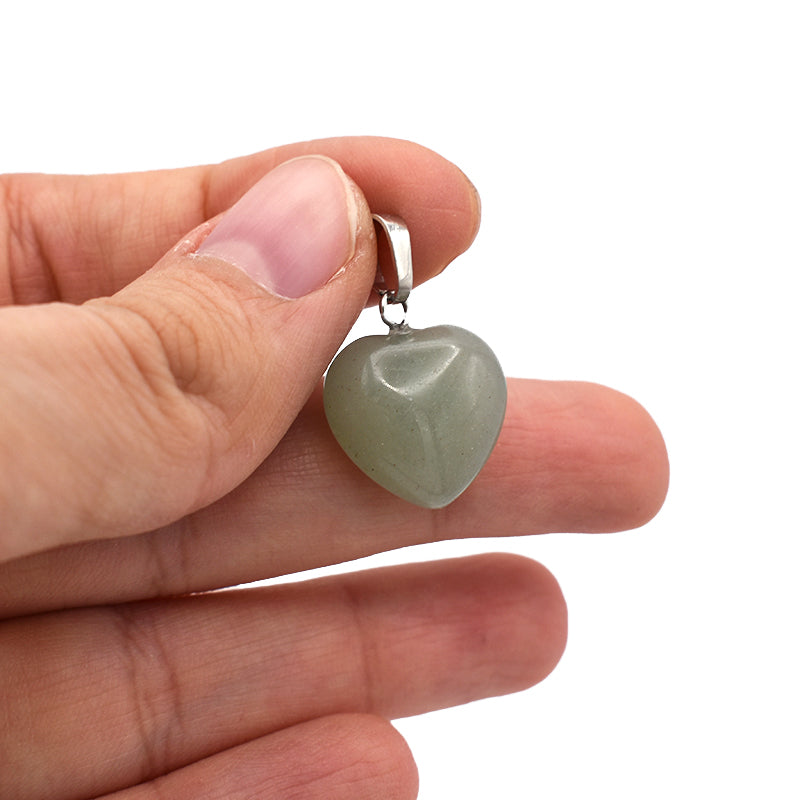 Ciondolo cuore piccolo in Avventurina