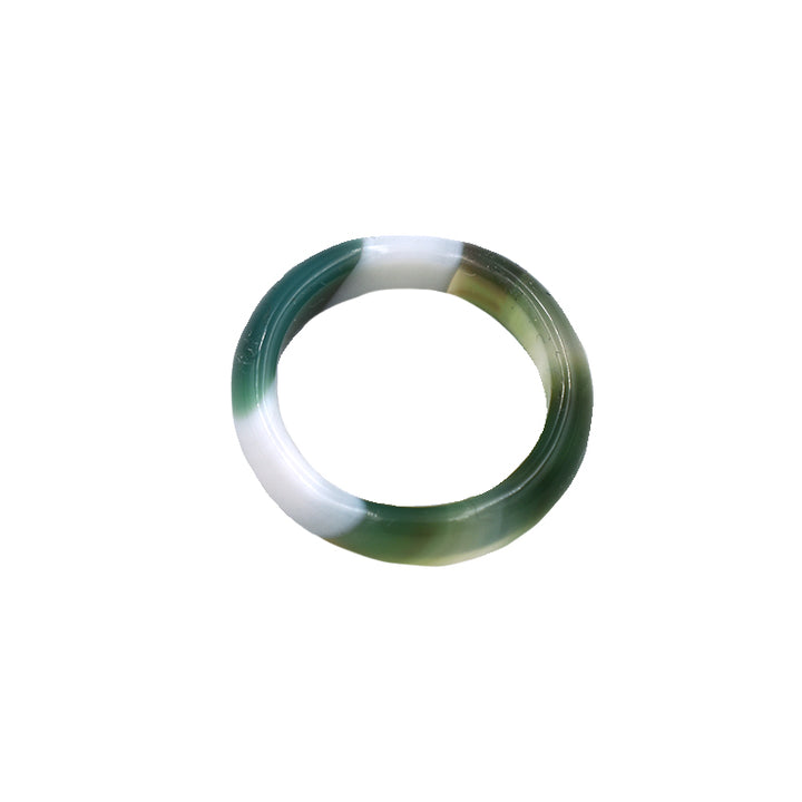 Anello in Agata Verde