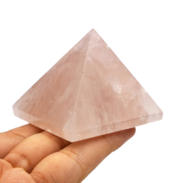 Piramide in Quarzo Rosa grande