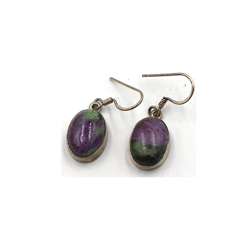 Orecchini in Rubyzoisite in argento 925