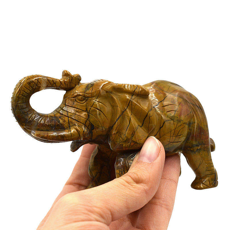 Elefantino in Occhio di Tigre