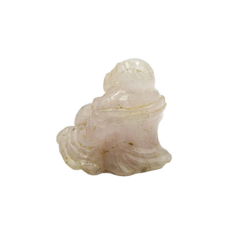 Buddha in Quarzo Rosa