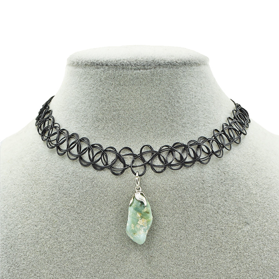 Choker con ciondolo in Larimar