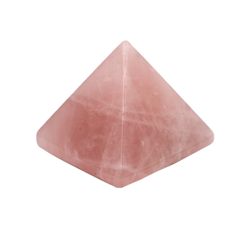 Piramide in Quarzo Rosa